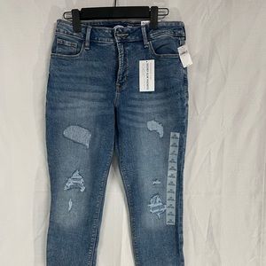 NWT Old Navy rockstar super skinny, high-rise jeans, straight leg size 10